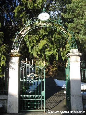 Photo de l'entrée du jardin de la Jaÿsinia à Samoëns
